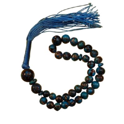 Chapelet turquoise de Neyshabur – 33 perles de prière artisanales
