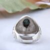 Bague en Argent Persan Faite Main II avec Turquoise de Neyshabur
