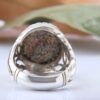 Bague en Argent Persan Faite Main AM_4571 avec Turquoise de Neyshabur