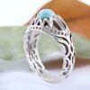 Bague en Argent Persan Faite Main AM_4605 pour Homme avec Turquoise de Neyshabur