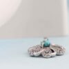 Pendentif en argent persan classique avec Turquoise Neyshabur