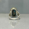 Bague en Argent Persan Faite Main avec Turquoise de Neyshabur