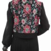 Manto persan court pour femmes avec design floral