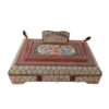 Porte-stylo en bois persan fait main pour bureau - Art Khatamkari Élégance, Design Floral