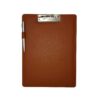 Leather Clipboard with Navy Blue Pen