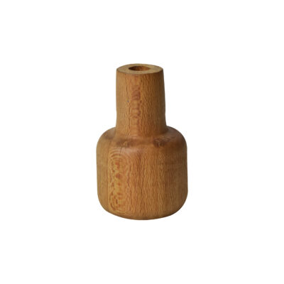 Vase miniature en bois fait main, en bois massif naturel, pour la décoration intérieure.