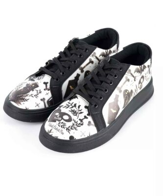 Sneakers avec Imprimé Graffiti – Chaussures Décontractées Chic pour Femmes Modèle Halloween