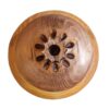 Bol à sucre en bois fait main avec couvercle - Style rustique et design de grenade