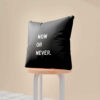 Housse de coussin en velours double face - Design citation motivante (Set de 2)