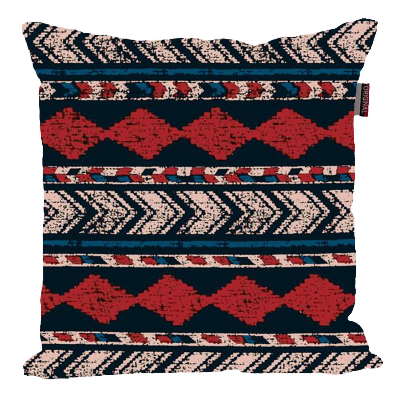 Housse de coussin en velours - Design géométrique imprimé (Set de 2)