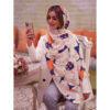 Châle pour Femme avec Motif Aquarelle en Soie