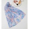 Châle pour Femme avec Motif Aquarelle en Coton