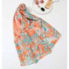 Châle pour Femme avec Motif Aquarelle en Coton