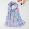 Châle pour Femme avec Motif Aquarelle en Coton