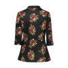 Ensemble costume jupe pour femmes deux pièces avec design floral