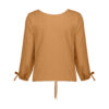 Blouse à manches trois-quarts pour femmes en Goldenrod