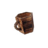 Porte-pinceaux de maquillage en bois Cup fait main style artistique