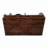 Organiseur de bureau en bois avec horloge intégrée