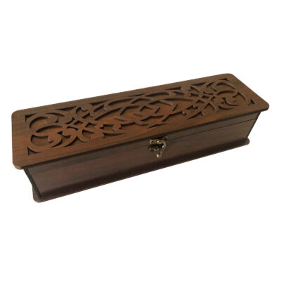 Boîte organisatrice en bois pour sachets de thé Design Marron classique
