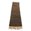 Tapis en laine Kilim persan runner tissé à la main en Khorasan rayé marron