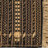 Tapis en laine Kilim persan runner tissé à la main en Khorasan rayé marron