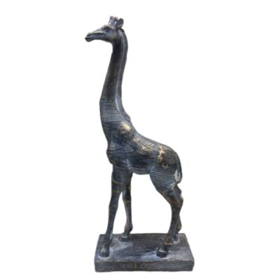 Figurine décorative de girafe grande sculpture – Art gracieux de faune