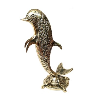 Figurine décorative d’animal de dauphin debout – Art de vie marine