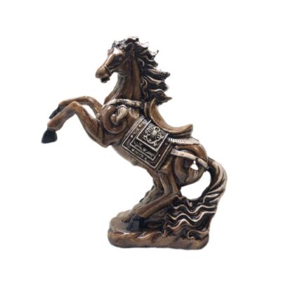 Figurine décorative de cheval en céramique – Décoration artistique équine
