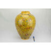Vase en poterie décoratif persan fait main peint avec design Gol o Morgh