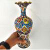 Vase en poterie décoratif avec émail Minakari persan Art peint à la main Floral