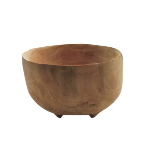 Bol décoratif en bois rustique et résistant à l’eau en bois naturel