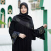 Abaya élégante coupe ample pour femmes musulmanes avec roses brodées
