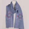 Châle en Chanvre Brodé pour Femme Modèle Simple Face