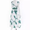 Robe ajustée avec ceinture pour femmes avec design floral