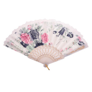 Éventail Pliant & Portable avec Design Floral Modèle TR W