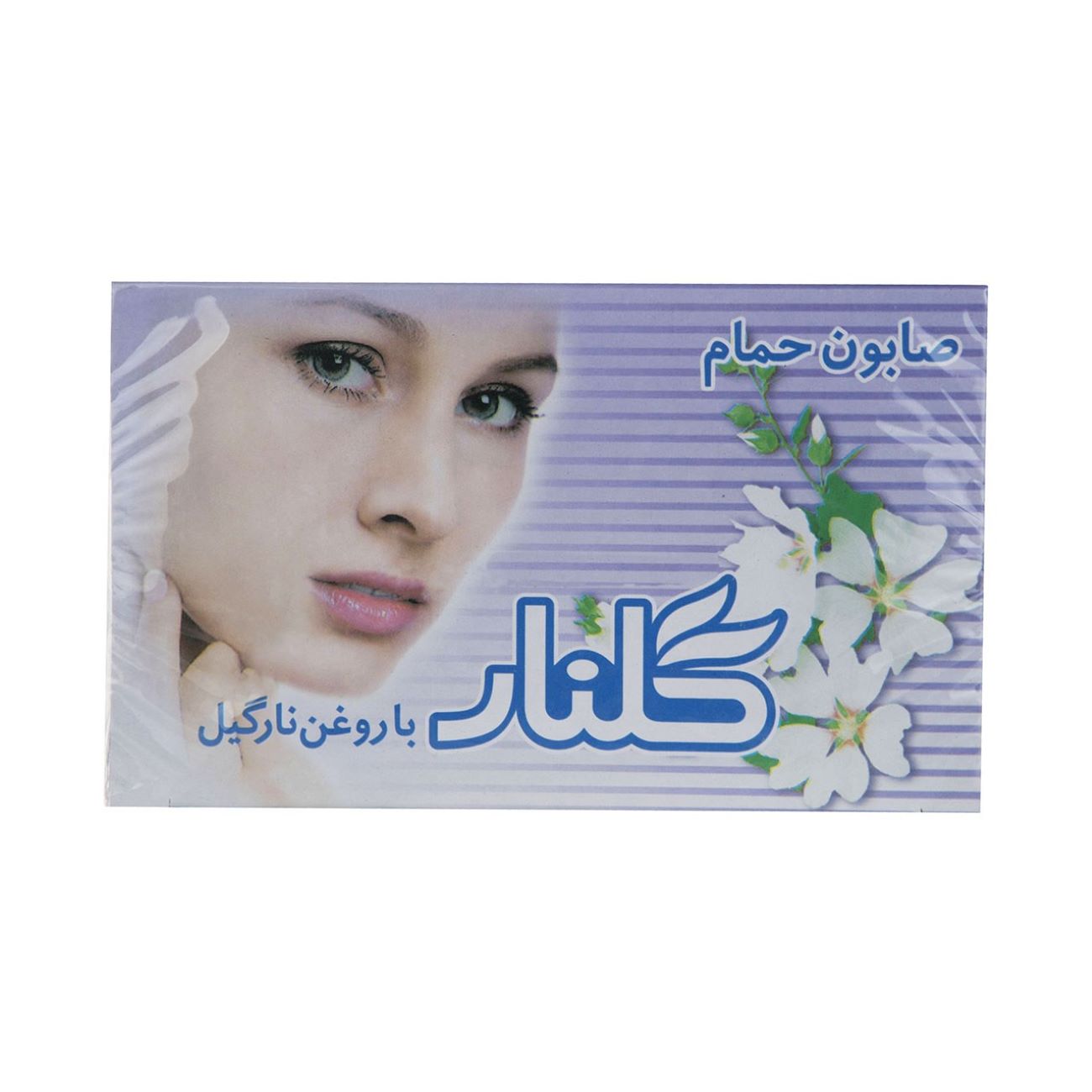 Savon Golnar à l'Huile de Coco & Parfum de Fleurs de Printemps Couleur Blanche (6 Barres)