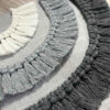 Housse de Coussin Style Bohème - Chanvre avec Design Macramé en Gris (x2)