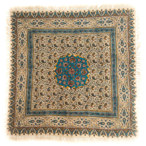 Chemin de Table Tapis Persan Tissé à la Main Style Qashqai Marron