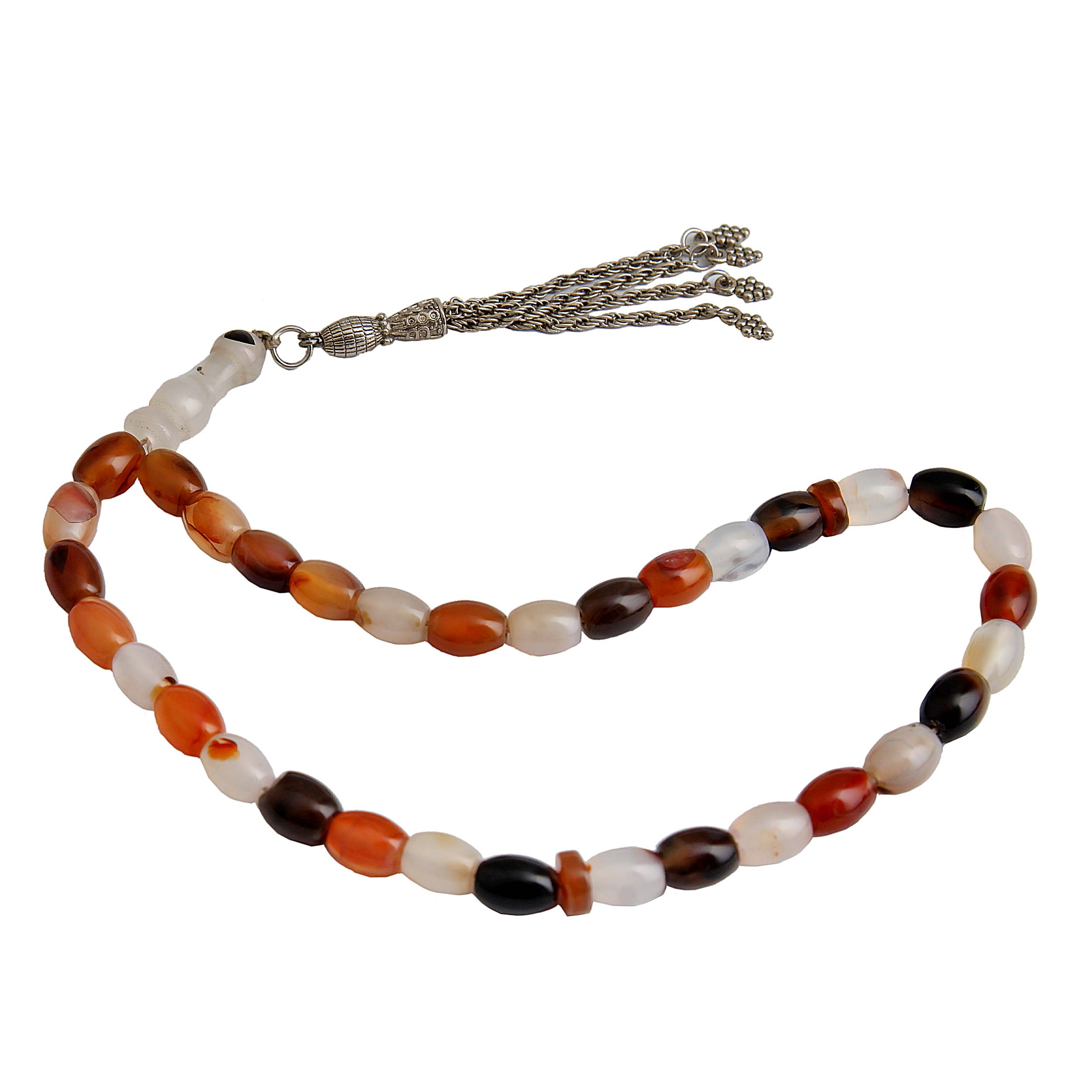 Chapelet islamique en agate avec 33 perles – Misbaha musulman