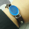 Bracelet islamique avec cuir et agate ajustable Surah Al Kausar