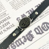 Bracelet islamique avec cuir et pierre agate ajustable Ya Baqiyatallah Calligraphy