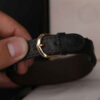 Bracelet en cuir islamique avec pierre agate pour homme orné de Wa In Yakad