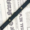Bracelet en cuir islamique avec pierre agate pour homme modèle Ya Allah