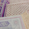 Tapis de prière islamique Janamaz rembourré en polyester Kaaba violet