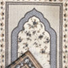 Tapis de prière islamique fin Sajadah en chenille avec design floral
