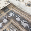 Tapis de prière islamique fin Sajadah en chenille avec design floral