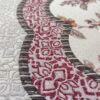 Tapis de prière islamique fin Sajadah en chenille avec design floral