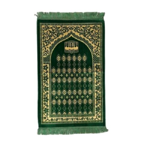 Tapis de prière islamique en velours Janamaz Sajadah rembourré