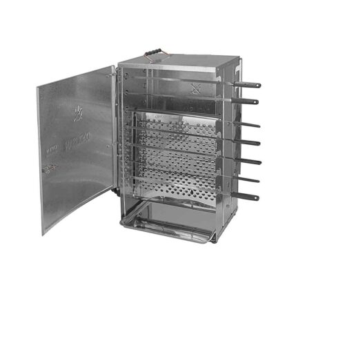 Grill à Gaz Vertical pour Kebab – Rotation Automatique avec Support de 14 Brochettes