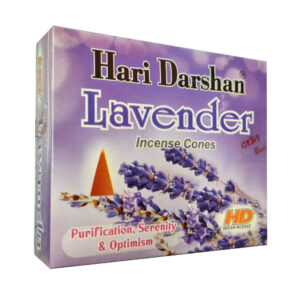 Hari Darshan Lavender Incense Cones – 40 Gram (Pack of 4)